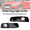 Front Lower Bumper Grille Fog Light Cover Fit Audi A3 S-Line S3 2009-2012