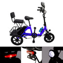 Three Wheel Electric Tricycle for Adults 3 Wheel Motorized Folding E-Bike