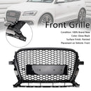 Gloss Black Front Honeycomb Bumper Grill Grille Fit Audi Q5 2013-2017