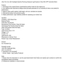 Ultra Thin Car LED Headlight Daytime Running Iridescent Light Eyebrow Strip With APP Controller 60cm