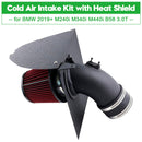 2019+  BMW M340i G20 G21 B58 3.0T Cold Air Intake Kit with Heat Shield