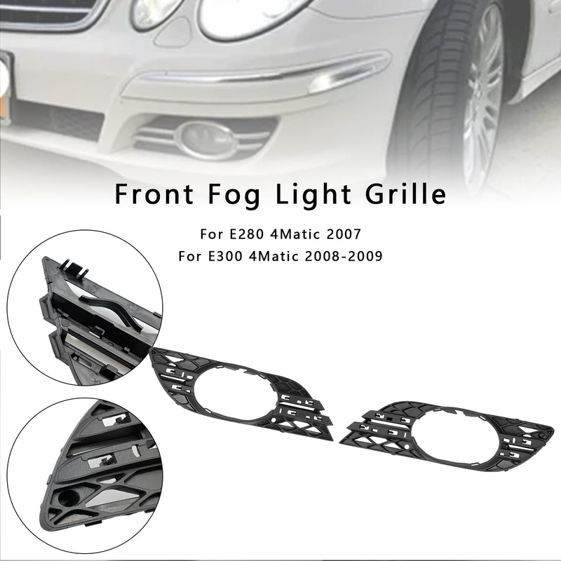 2PCS Fog Light Trim Set Fit Mercedes Benz E-Class W211 E320 E550 2007-2009