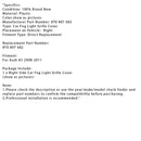 Car Right Side Fog Light Grille Cover 8T0 807 682 For Audi A5 2008-2011