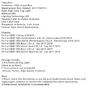 1 Pcs LED Front Left Fog Light For BMW 5 Series G30 G38 17-19 63177349131