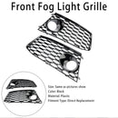 Pair Front Bumper Fog Light Lamp Frame Grille Covers Fit Audi RS7 2014-2018