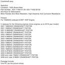 63V-11400-01-00 Crankshaft assy 63V-11400-00-00 For Yamaha 2 Strokes 9.9Hp 15Hp