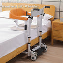 Patient Chair For Home Transferred Lift Wheelchair w/180 Split Seat and Bedpan 440 lb
