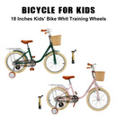 18 inches Kid's Bike Child Bicycle for Ages 7-9 Years Boys and Girls with Basket