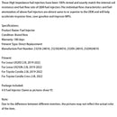 4PCS Fuel Injector 23250-24010 Fit Lexus UX200 UX250h Fit Corolla 2019-2022