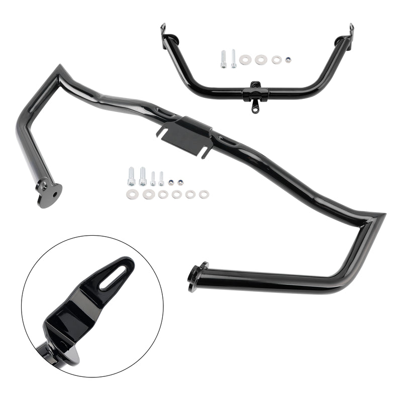 Engine Guard Crash Bar Frame Protector Bumper Chromea For Touring Glide 14-22 ChromeC