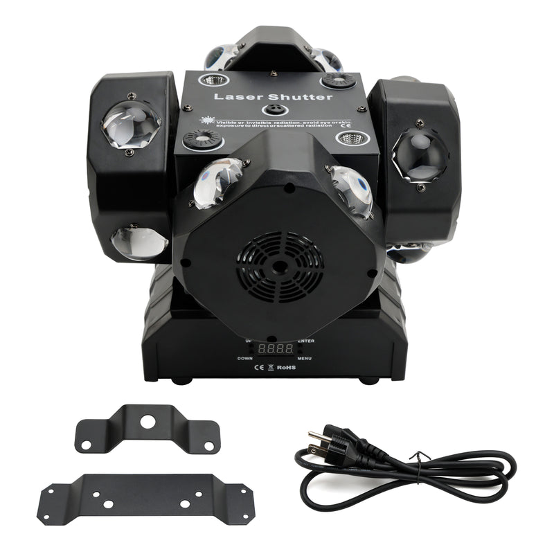 200W 16 LED Laser Moving Head RGBW Stage Light DMX Spotlight Lighting Effect