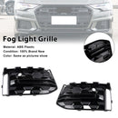 2PCS Front Bumper Fog Light Grille Trim Fit Audi A6L C8PA 2023+ Black