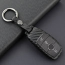 Leather Silicone Car Key Case Cover With Buckle For Mercedes-Benz E