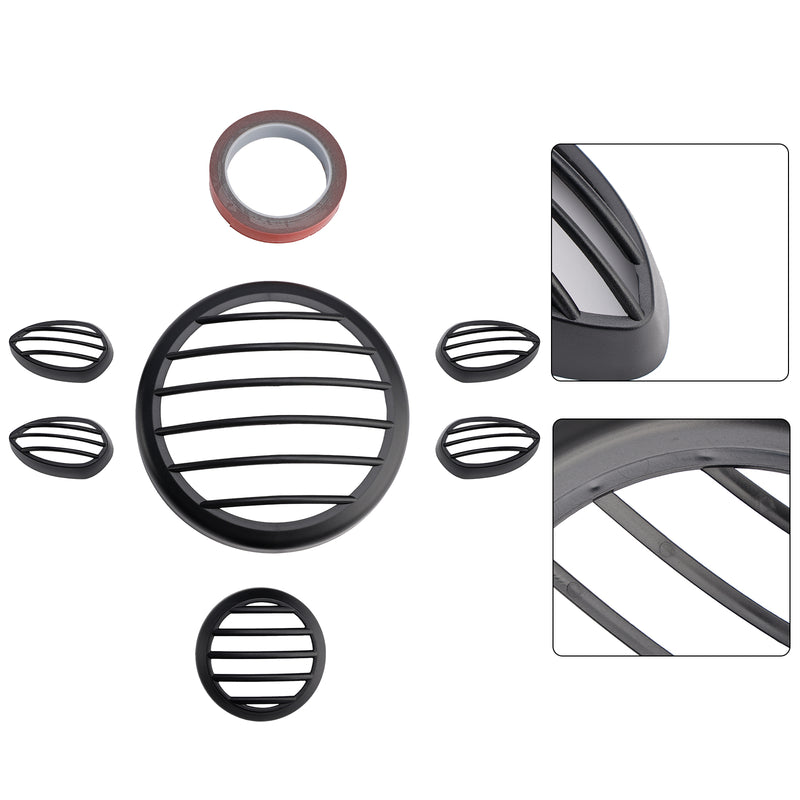 Headlight Guard Shield Cover Grille Black Kit Fit For Yamaha Pg-1 2023-2024