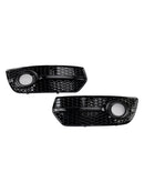 2PCS Front Bumper Grill Fog Light Lamp Covers Fit Audi Q5 2009-2012