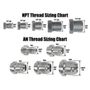6L80E 6L90E 8L90E Transmission Cooler Line Adapter Plate with 8AN Fittings Seal