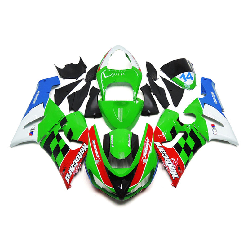 Amotopart Kawasaki ZX6R 636 2005-2006 Fairing Kit Bodywork Plastic ABS