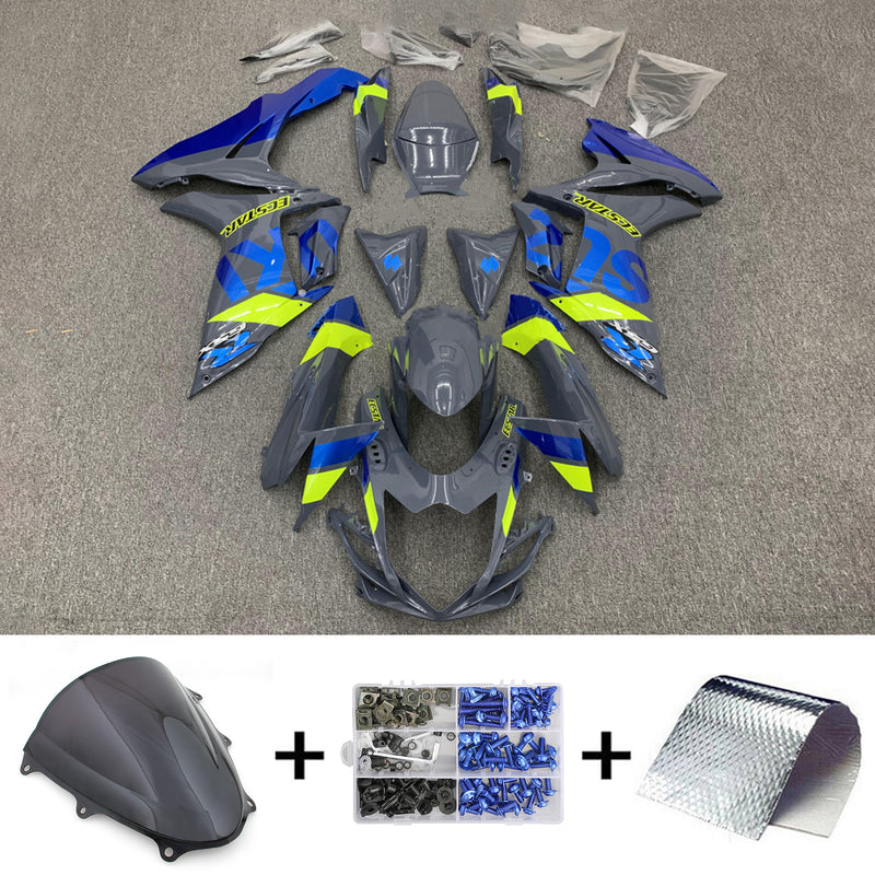 Amotopart  Suzuki GSXR 600/750 2011-2024 K11 Fairing Kit Bodywork Plastic ABS