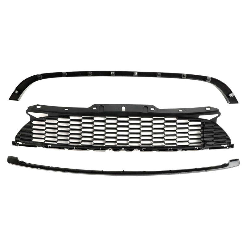 MINI R58 Cooper S & JCW 2-Door Coupe 2011-2015 3PCS Gloss Black Front Grille Grill