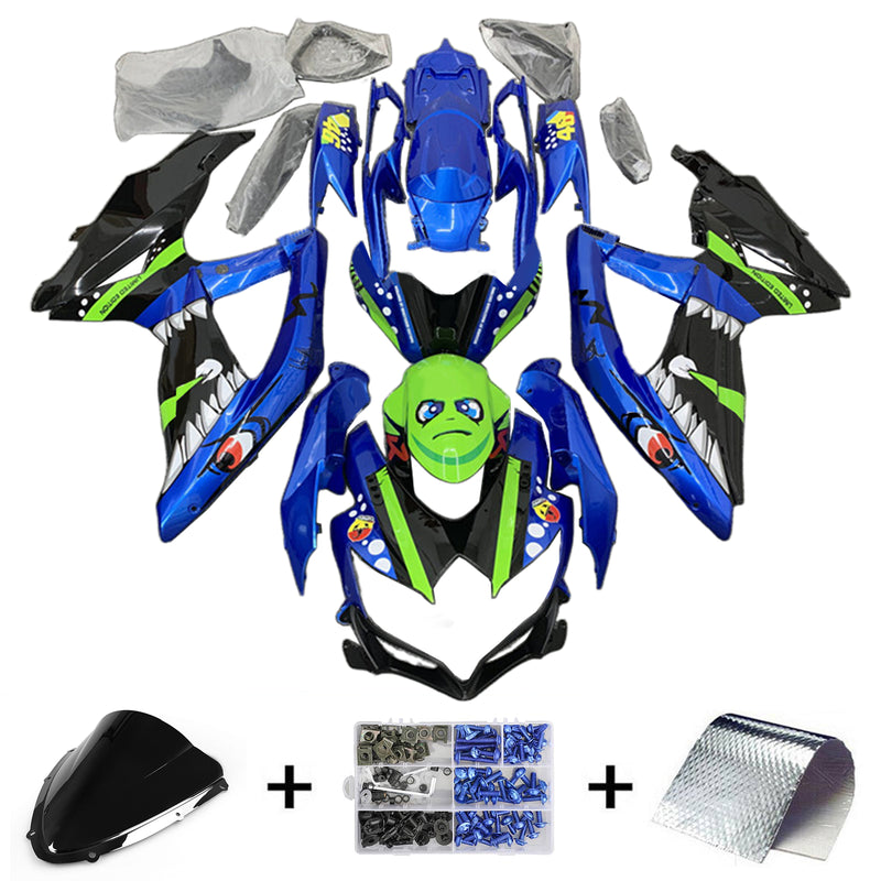 Amotopart Suzuki GSXR 600/750 2008-2010 K8 Fairing Kit Bodywork Plastic ABS