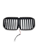 2023-2026 Fit BMW X7 G07 W/LED Black Single Line Front Bumper Grille Grill