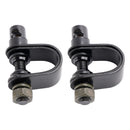 Black Retro Retangular Mirrors with clamp For Cafe Racer Bobber Chopper Tracker