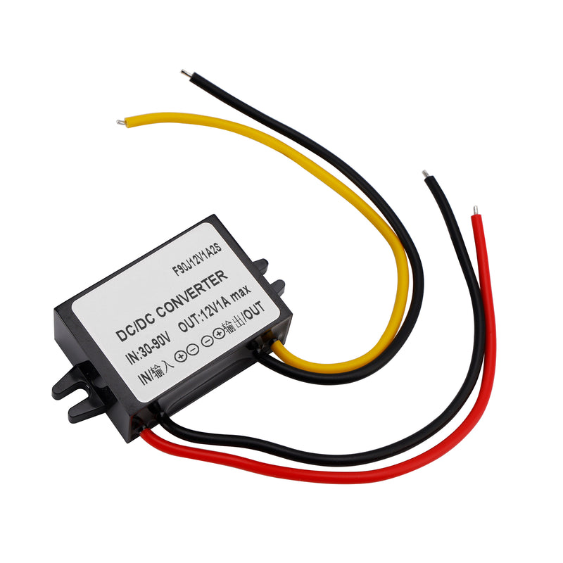 WaterProof 30-90V to 12V 1-30A Step Down DC/DC Power Converter Regulator