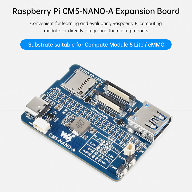 Raspberry CM5 Compute Module IO Baseboard 5 Expansion Board NANO Type A Type B