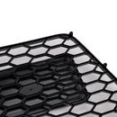 RS Style Front Honeycomb Grill Grille Fit Audi TT TTS 2006-2014 Gloss Black