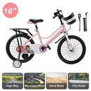 16"/18" Kids Bike for Boys and Girls with auxiliary wheels & Rack & Basket