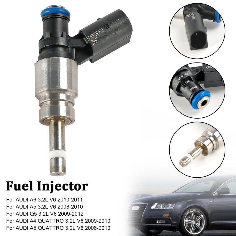 1PCS Fuel Injector 06E906036F Fit Audi Q5 A4 A5 A6 3.2L V6 2008-2011 0261500037