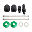 Cnc Anti-Crash Frame Sliders Protector Green For Kawasaki Ninja 650 2017-2023