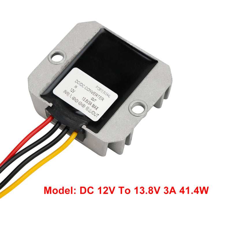 DC-DC 12V-13.8V 3A 41.4W Step Up Power Supply Converter Regulator Waterproof