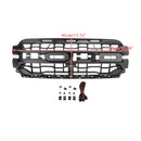 Black Front Bumper Grille Grill Fit Ford F150 2024+ With LED