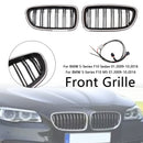 Kidney Bumper Grill Grille Fit BMW 5 Series F10 F11 2010-2016 Gloss Black