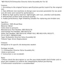 WD19X25278 Dishwasher Diverter Valve Assembly Kit For GE