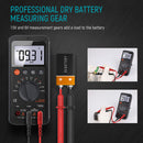 Digital Multimeter Tester Resistance with DC/AC Voltmeter; Measures Voltage Continuity Current Suitable for Household Electrical and Automotive Repairs and Diodes; Auto Range Switching 6000 Counts