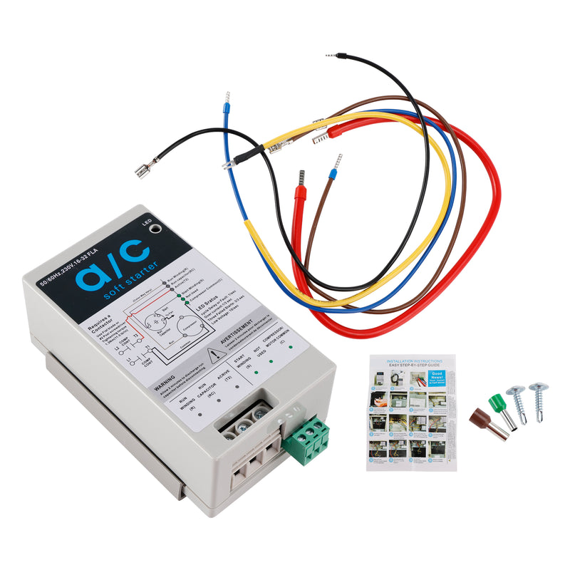 AC Soft Starter Reverse Motor Protection  (16-32A + Install Kit)