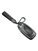 Aluminum Alloy TPU Black Car Key Case Cover With Buckle For Ford