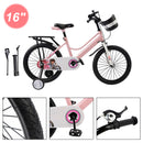 16"/18" Kids Bike for Boys and Girls with auxiliary wheels & Rack & Basket