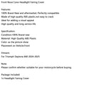 Front Nose Cone Headlight Fairing Cover For Daytona 660 2024-2025