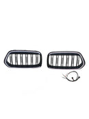 2018-2023 Fit BMW X2 Series F39 Black Front Bumper Grill Grille Double Slat