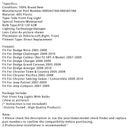 Pair Fog Lights For Dodge Chrysler Caliber Jeep Compass 4805857AA