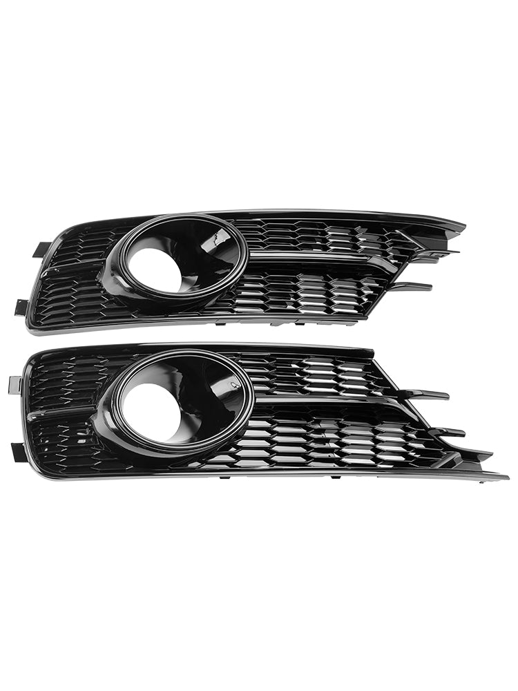 Pair Front Bumper Lower Light Cover Grille Fit AUDI A6 C7 2016-2018 W/ACC Hole