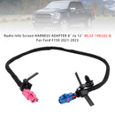 Radio Info Screen HARNESS ADAPTER 8” to 12” ML3Z-14D202-B For Ford F150 21-2023
