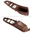 7x Red Brown Inner Door Panel Handle Pull Trim For BMW 5 Series F10 F11 10-16