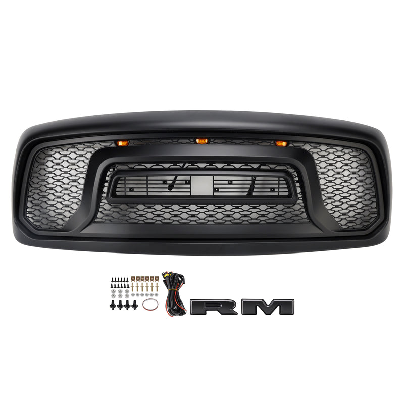 Front Bumper Grill Grille Fit Dodge RAM 1500/2500/3500 2002-2005 Rebel Style