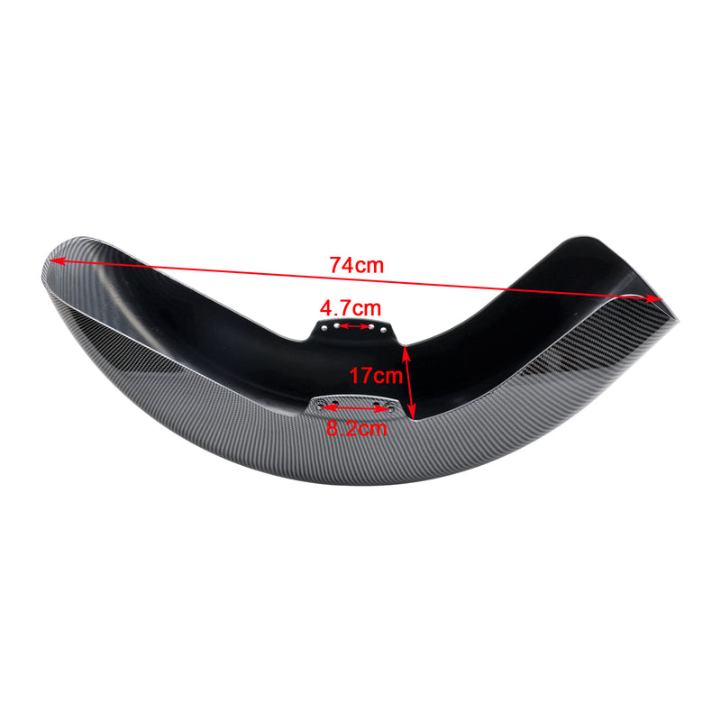 ABS Front Fender Mudguard For Touring Street Glide Road Glide 2014-2024 Carbon