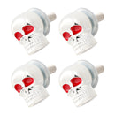 M6 Plastic Custom Head Skull License Plate Frame Screws Bolts Hardware Silver X2