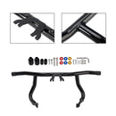 Engine Guard Crash Bar Frame Protector Bumper Black For Glide Flht Flhx 24-25